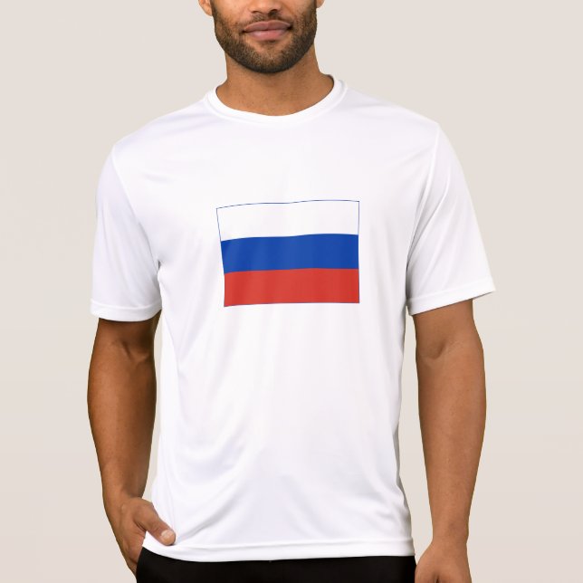 T-shirt Drapeau de la Russie (Devant)