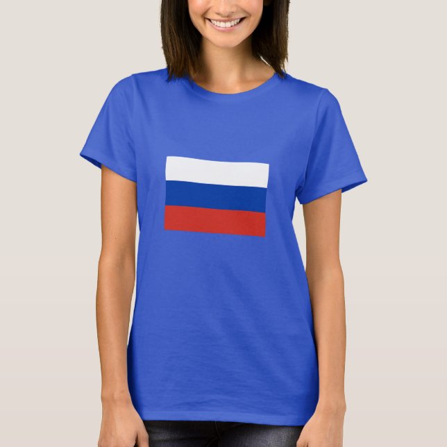 T-shirt Drapeau de la Russie (Devant)