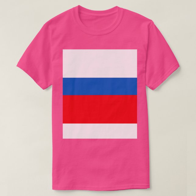 T-shirt Drapeau de la Russie (Design devant)