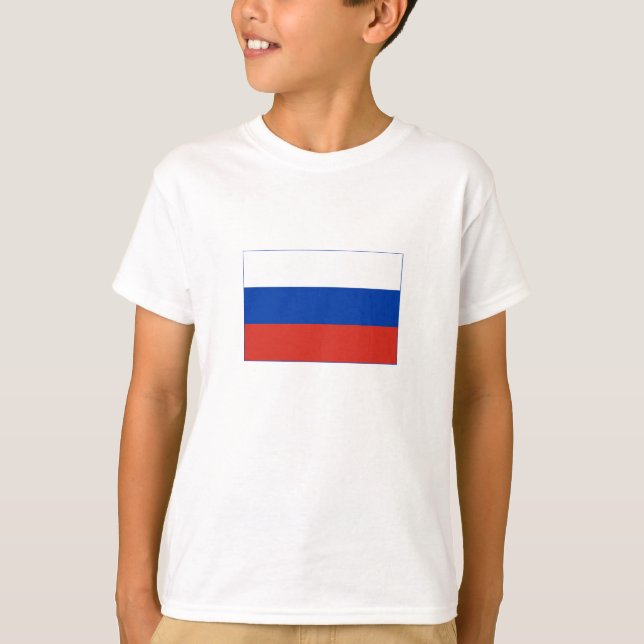 T-shirt Drapeau de la Russie (Devant)