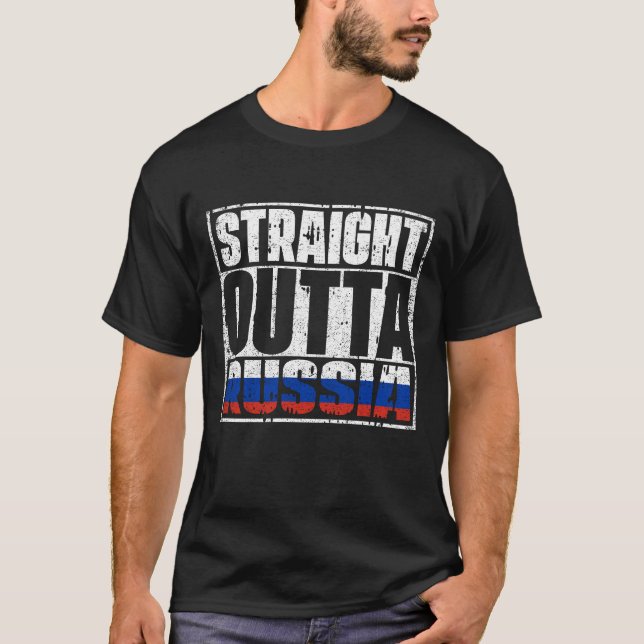 T-shirt Drapeau De La Russie Droite (Devant)