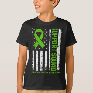 T-shirt Drapeau de la sensibilisation à la maladie rénale