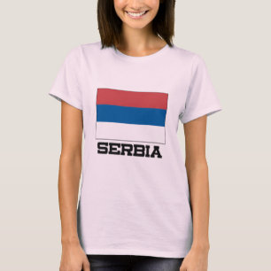 T-shirt Drapeau de la Serbie