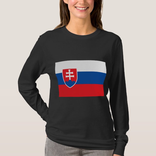 T-shirt Drapeau de la Slovaquie (Devant)