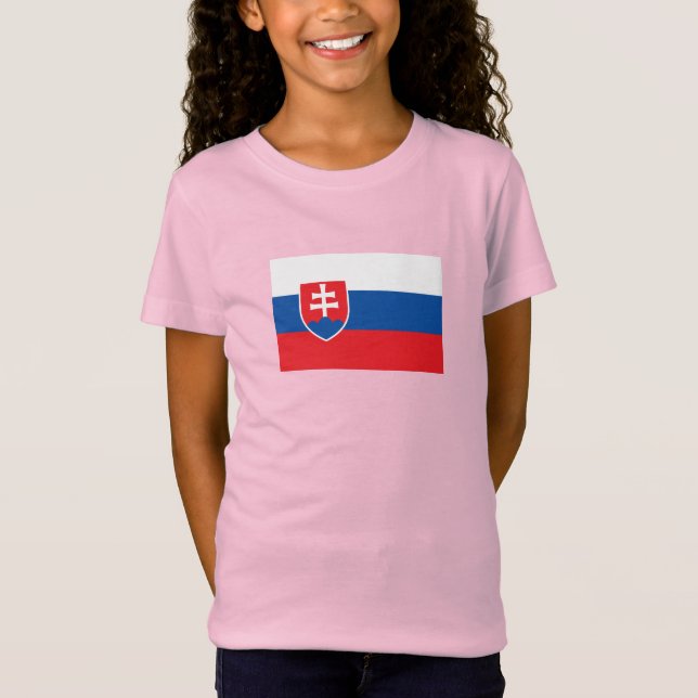 T-Shirt Drapeau de la Slovaquie (Devant)