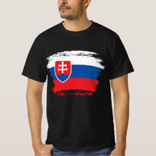 T-shirt Drapeau de la Slovaquie