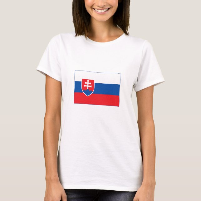 T-shirt Drapeau de la Slovaquie (Devant)