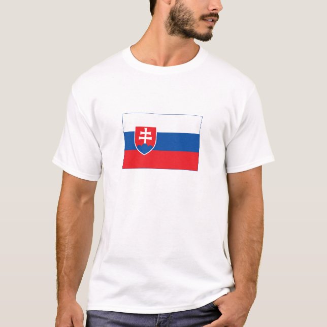 T-shirt Drapeau de la Slovaquie (Devant)