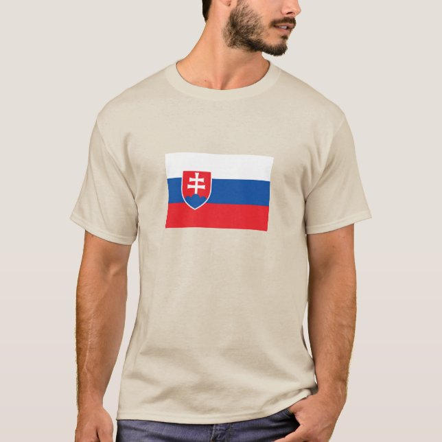 T-shirt Drapeau de la Slovaquie (Devant)