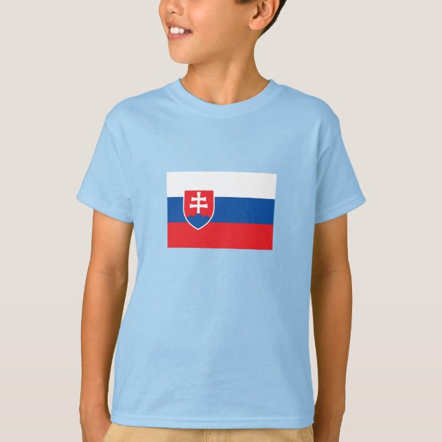 T-shirt Drapeau de la Slovaquie (Devant)