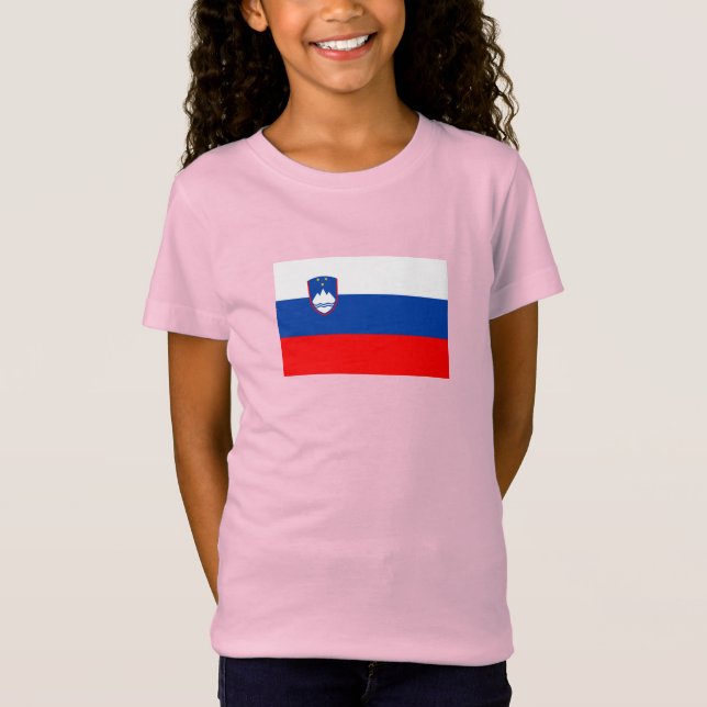 T-Shirt Drapeau de la Slovénie (Devant)