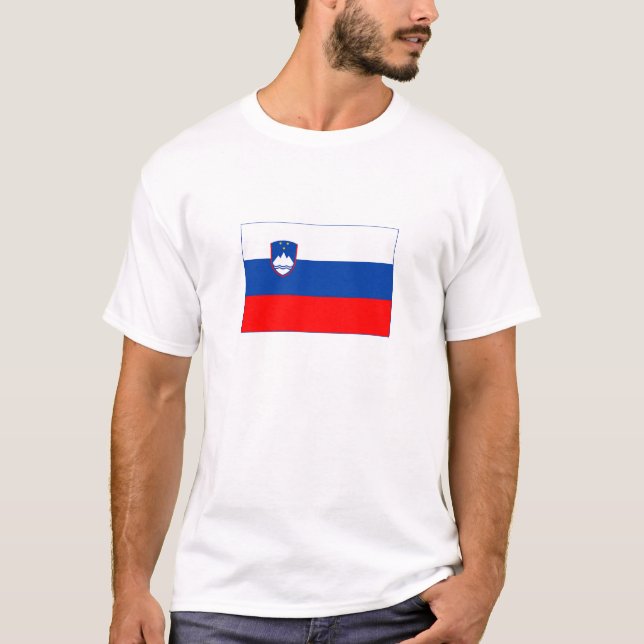 T-shirt Drapeau de la Slovénie (Devant)
