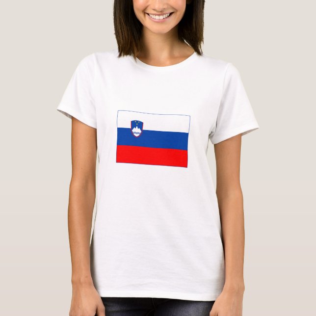 T-shirt Drapeau de la Slovénie (Devant)