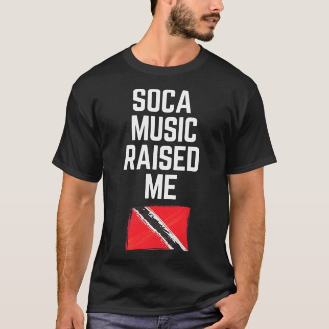 T-shirt Drapeau de la Soca Trini Fide Trinité-et-Tobago (Devant)