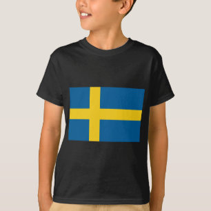T-shirt drapeau de la suède