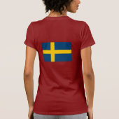 T-shirt Drapeau de la Suède (Dos)