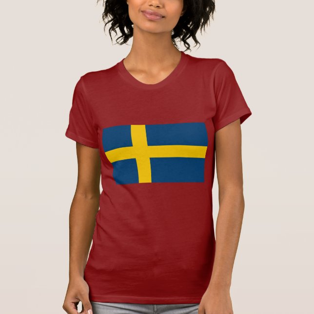 T-shirt Drapeau de la Suède (Devant)