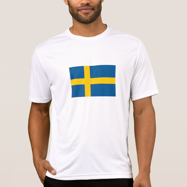 T-shirt Drapeau de la Suède (Devant)