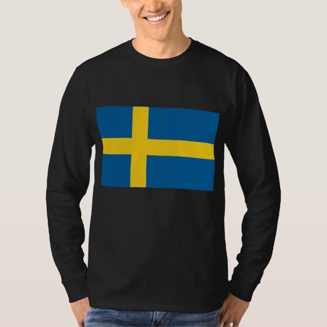 T-shirt Drapeau de la Suède (Devant)