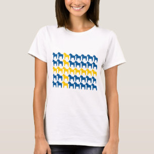T-shirt Drapeau de la Suède de cheval de Dala