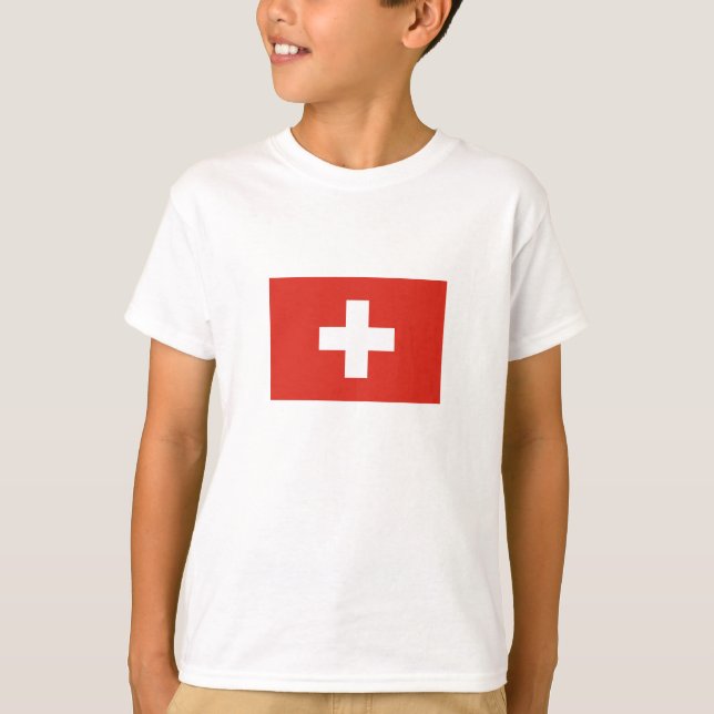 T-shirt Drapeau de la Suisse (Devant)