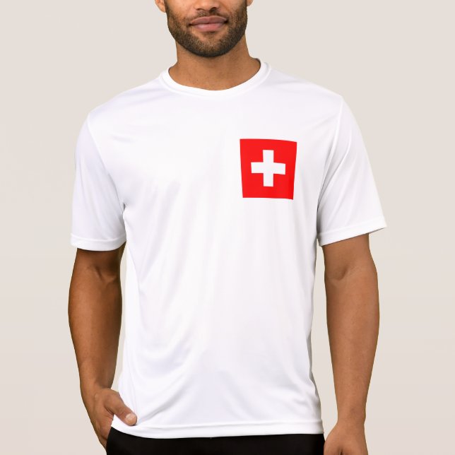 T-shirt Drapeau de la Suisse (Devant)