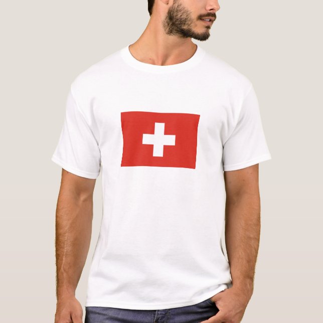T-shirt Drapeau de la Suisse (Devant)