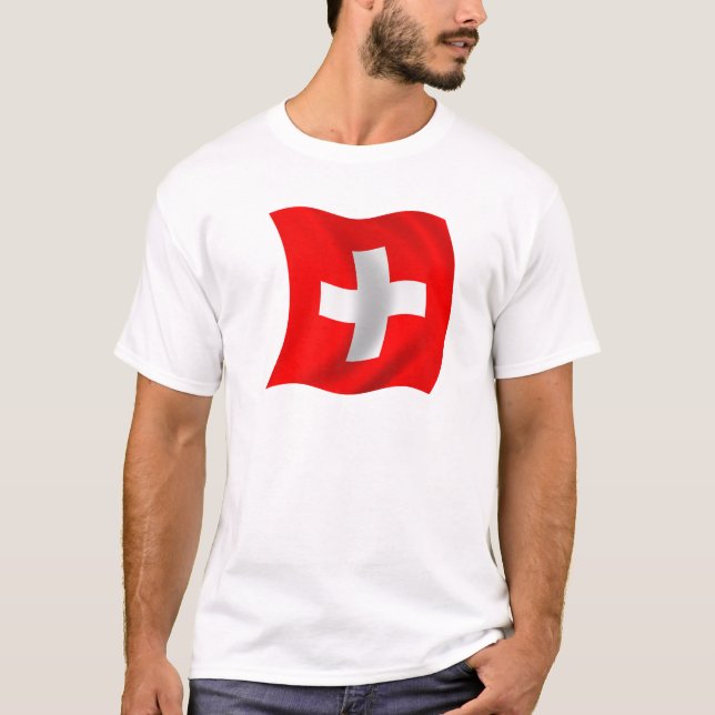 T-shirt Drapeau de la Suisse (Devant)