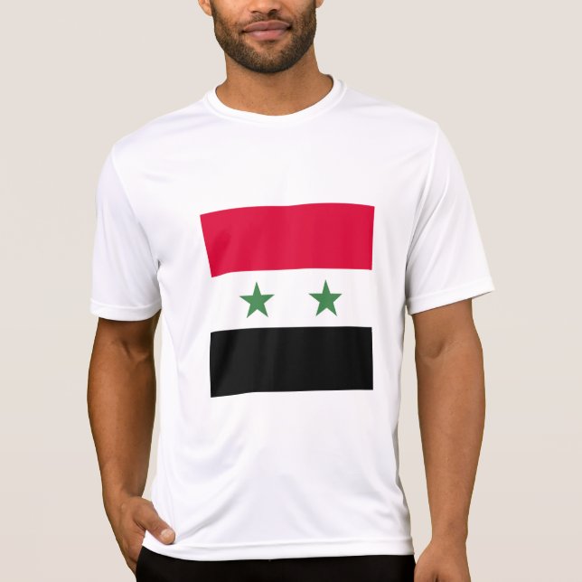 T-shirt Drapeau de la Syrie (Devant)