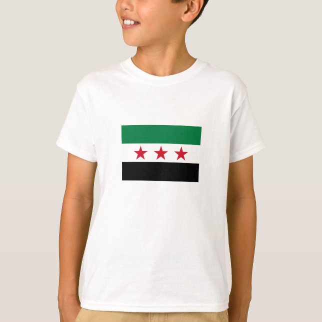 T-shirt Drapeau de la Syrie (Devant)