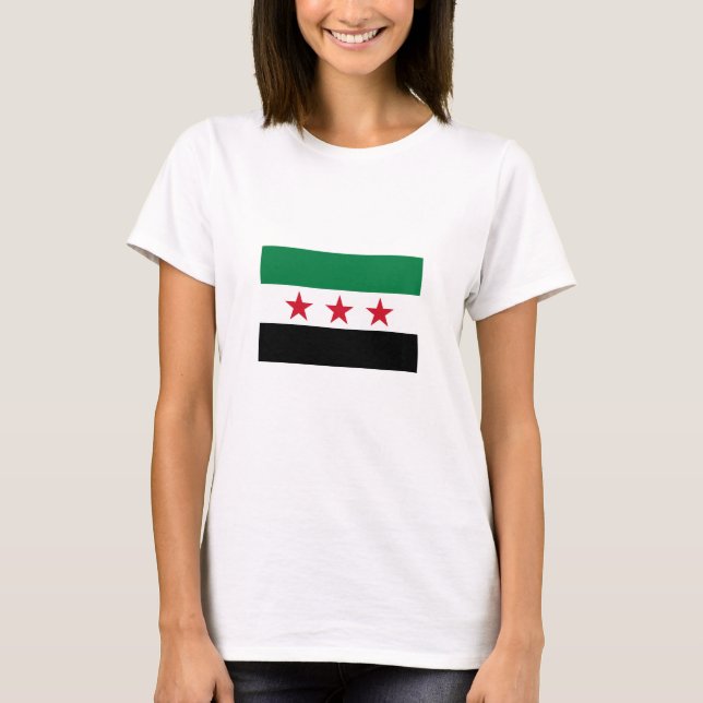 T-shirt Drapeau de la Syrie (Devant)