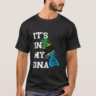 T-shirt Drapeau de la Tanzanie C'est dans ma molécule d'AD