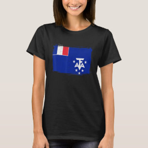 T-shirt Drapeau de la Terre du Sud de l'Antarctique