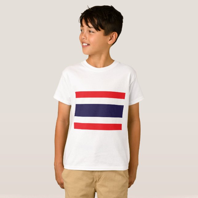 T-shirt Drapeau de la Thaïlande (Devant entier)