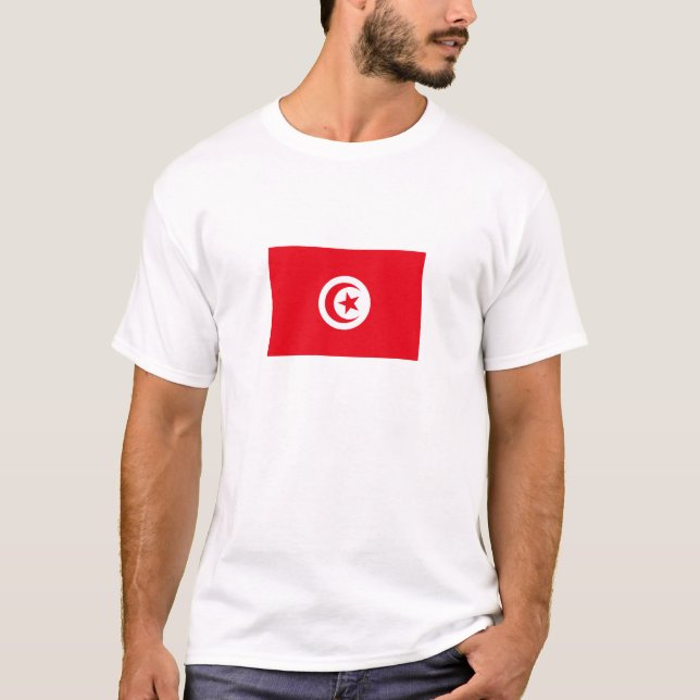 T-shirt Drapeau de la Tunisie (Devant)