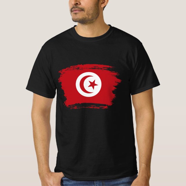 T-shirt Drapeau de la Tunisie (Devant)