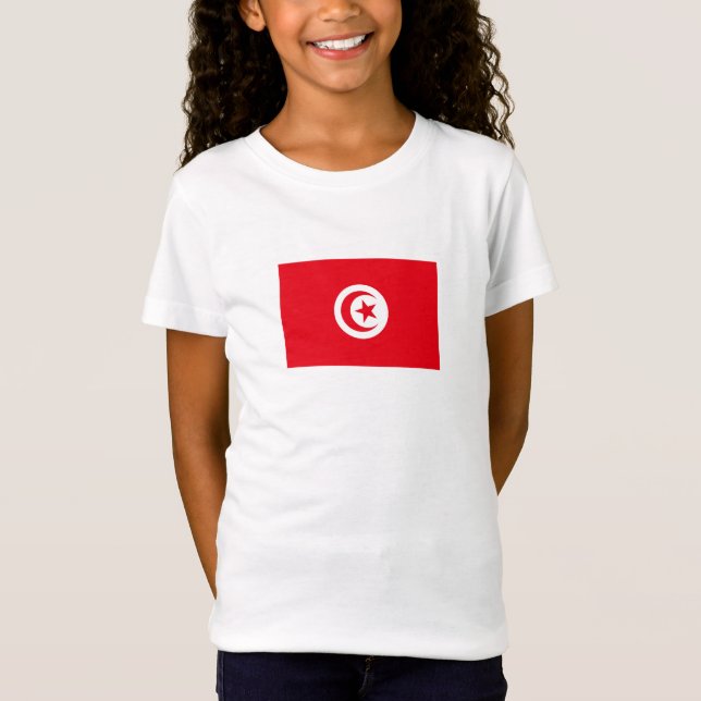 T-Shirt Drapeau de la Tunisie (Devant)