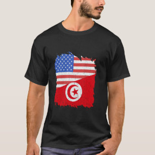 T-shirt Drapeau de la Tunisie Fierté tunisienne Vintage Ét