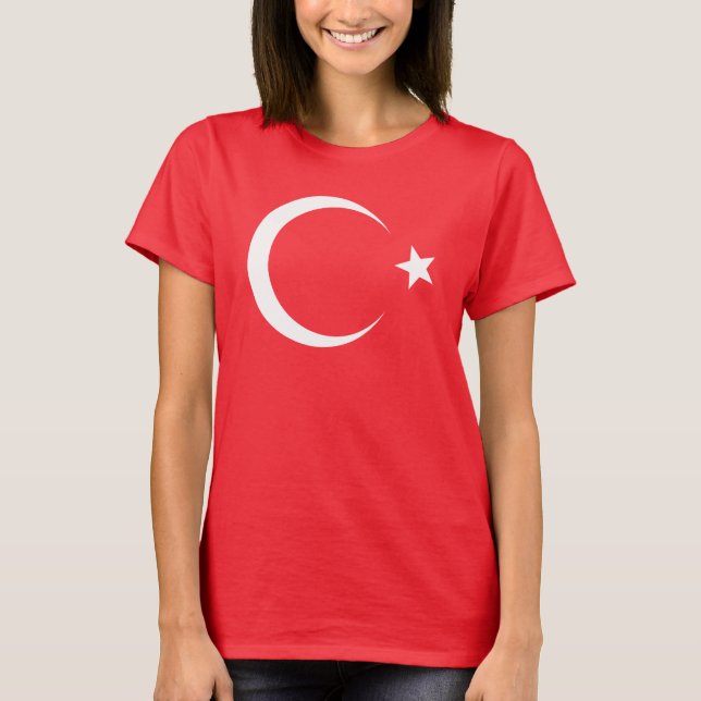T-shirt Drapeau de la Turquie (Devant)