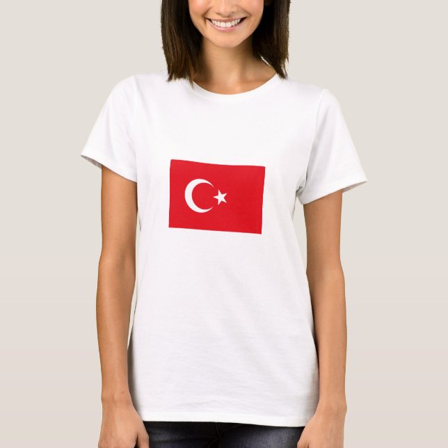 T-shirt Drapeau de la Turquie (Devant)