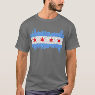 T-shirt Drapeau de la ville de Chicago garçon de la ville