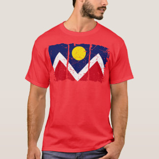 T-shirt Drapeau de la ville de Denver Fan 3