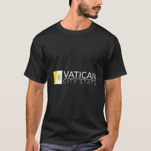 T-shirt Drapeau De La Ville Du Vatican Rome Italie Saint P