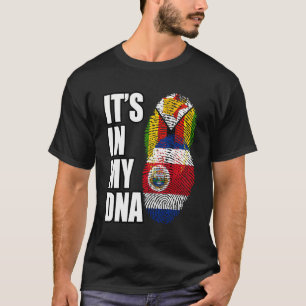 T-shirt Drapeau De L'Adn Du Patrimoine Mélangé Du Zimbabwe