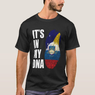 T-shirt Drapeau De L'Adn Du Patrimoine Tokélaou Et Slovène