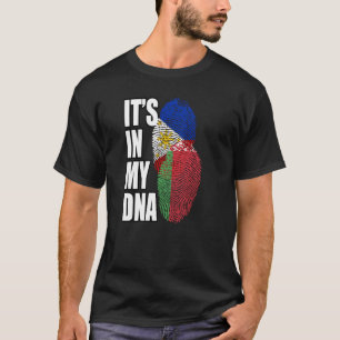 T-shirt Drapeau de l'ADN mixte biélorusse et philippin Hér