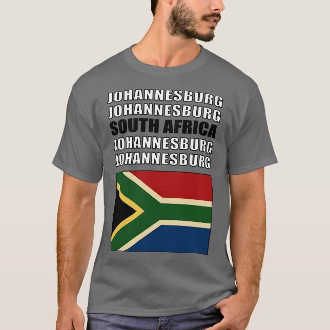 T-shirt Drapeau de l'Afrique du Sud (Devant)
