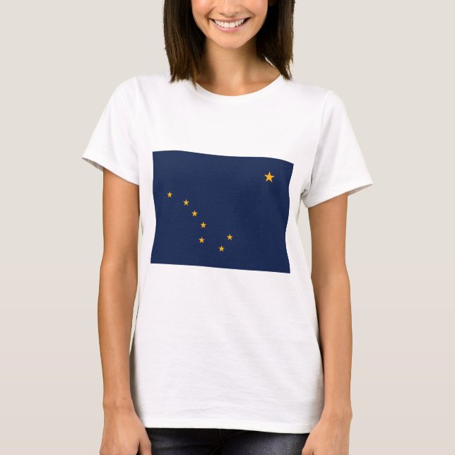 T-shirt Drapeau de l'Alaska (Devant)