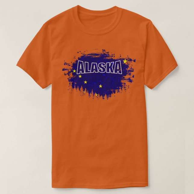 T-shirt Drapeau de l'Alaska (Design devant)