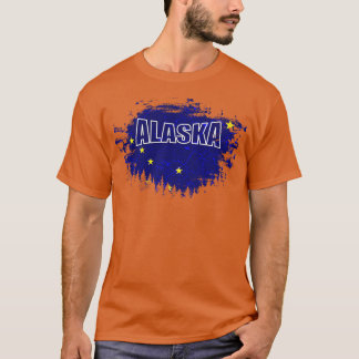 T-shirt Drapeau de l'Alaska